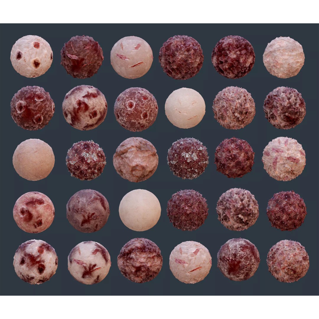 Horror Gore Skin Seamless PBR Texture Pack – 30 Textures for Games - View 2