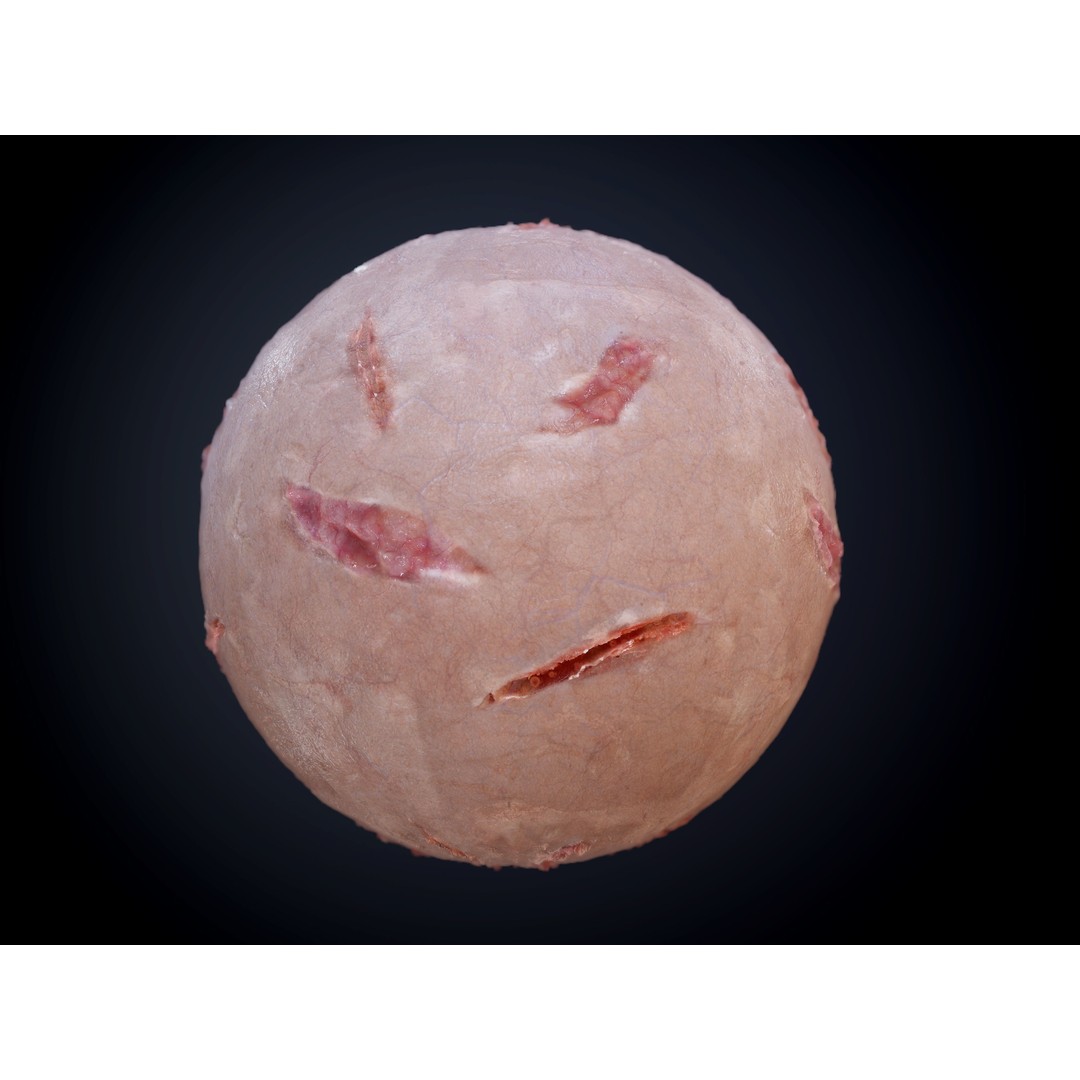 Horror Gore Skin Seamless PBR Texture Pack – 30 Textures for Games - View 8