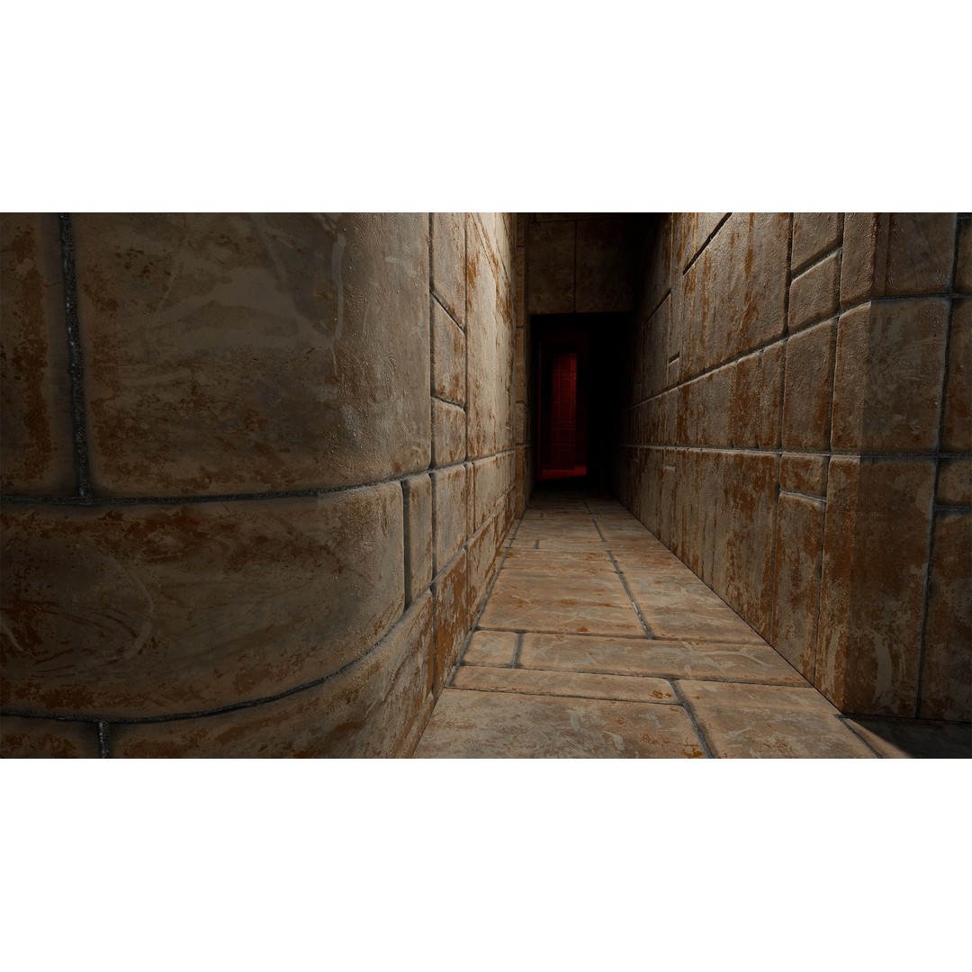 Medieval Wall and Ground 3D Model – PBR Textures, Low Poly Asset - View 11