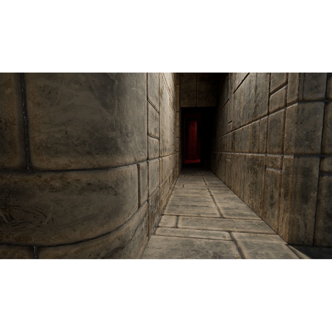Medieval Wall and Ground 3D Model – PBR Textures, Low Poly Asset - View 17
