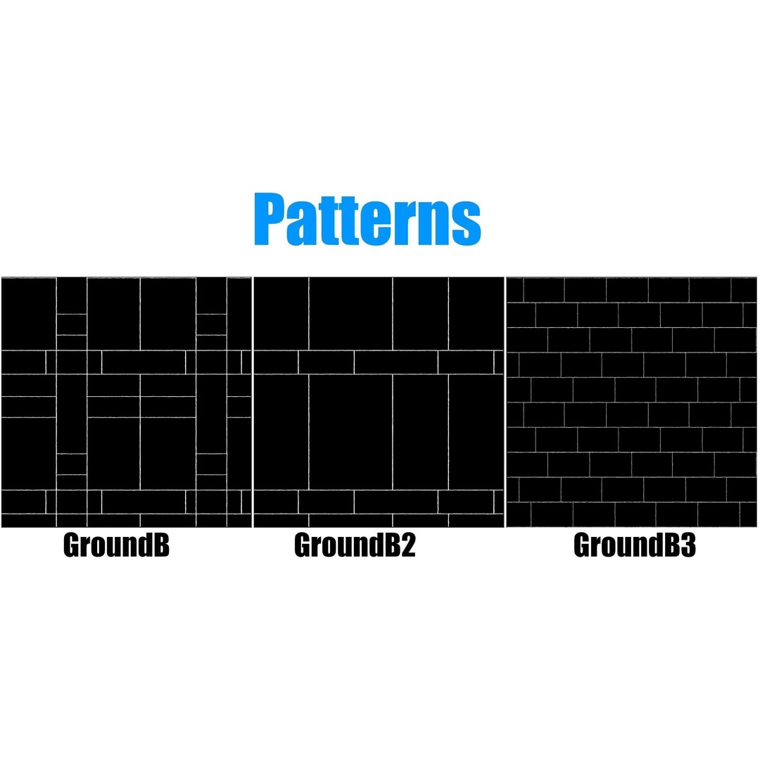Medieval Wall and Ground 3D Model – PBR Textures, Low Poly Asset - View 5