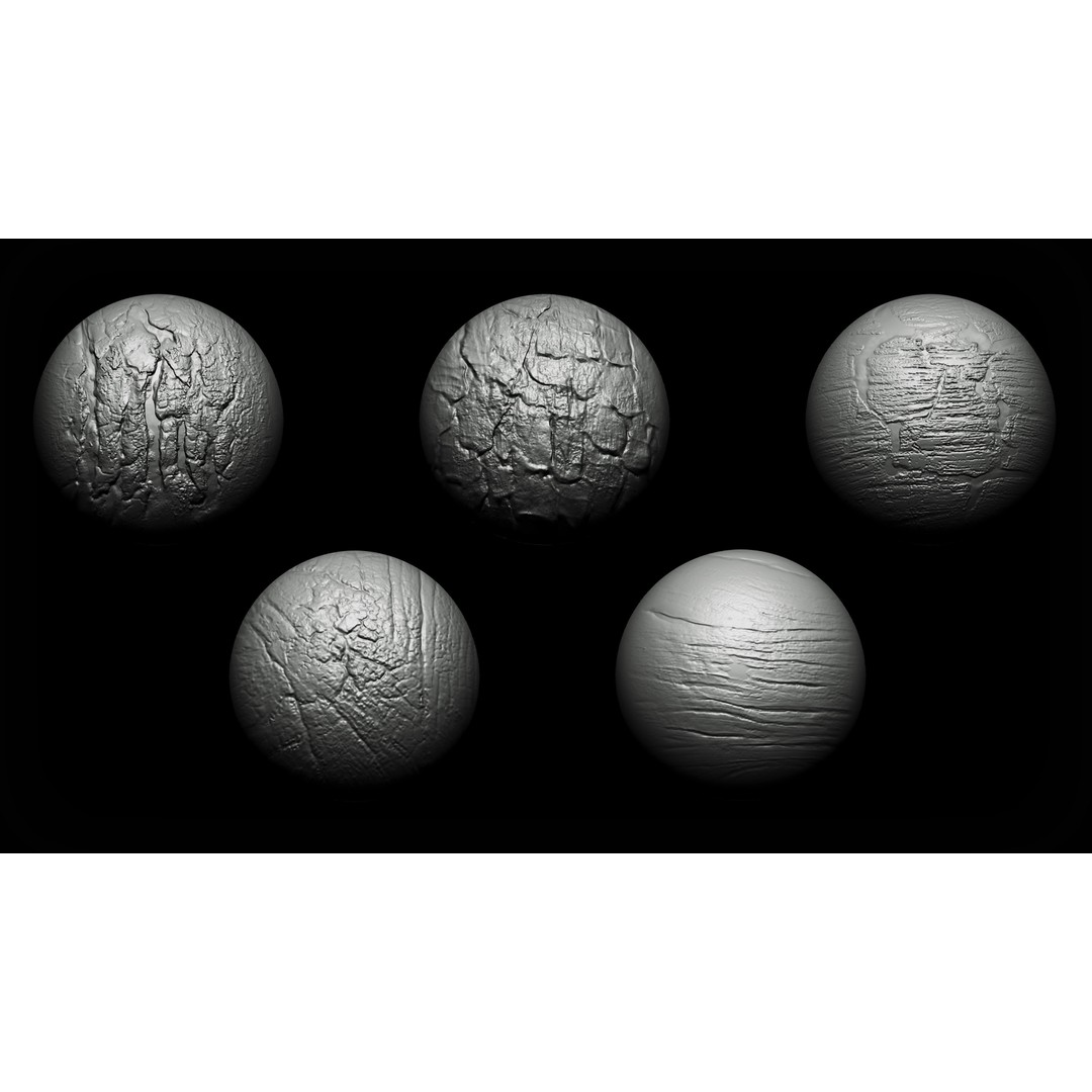 Wood Detail 3D Model – VDM Brush Textures for Zbrush & Blender - View 5