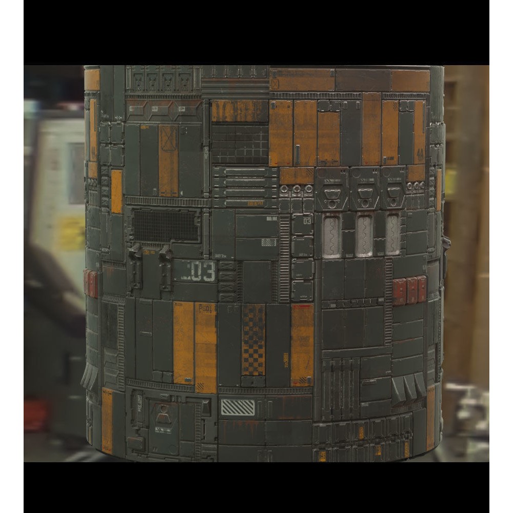 Scifi Wall Panel Texture Set E – PBR Textures for Spaceships, 4096x4096 - View 5