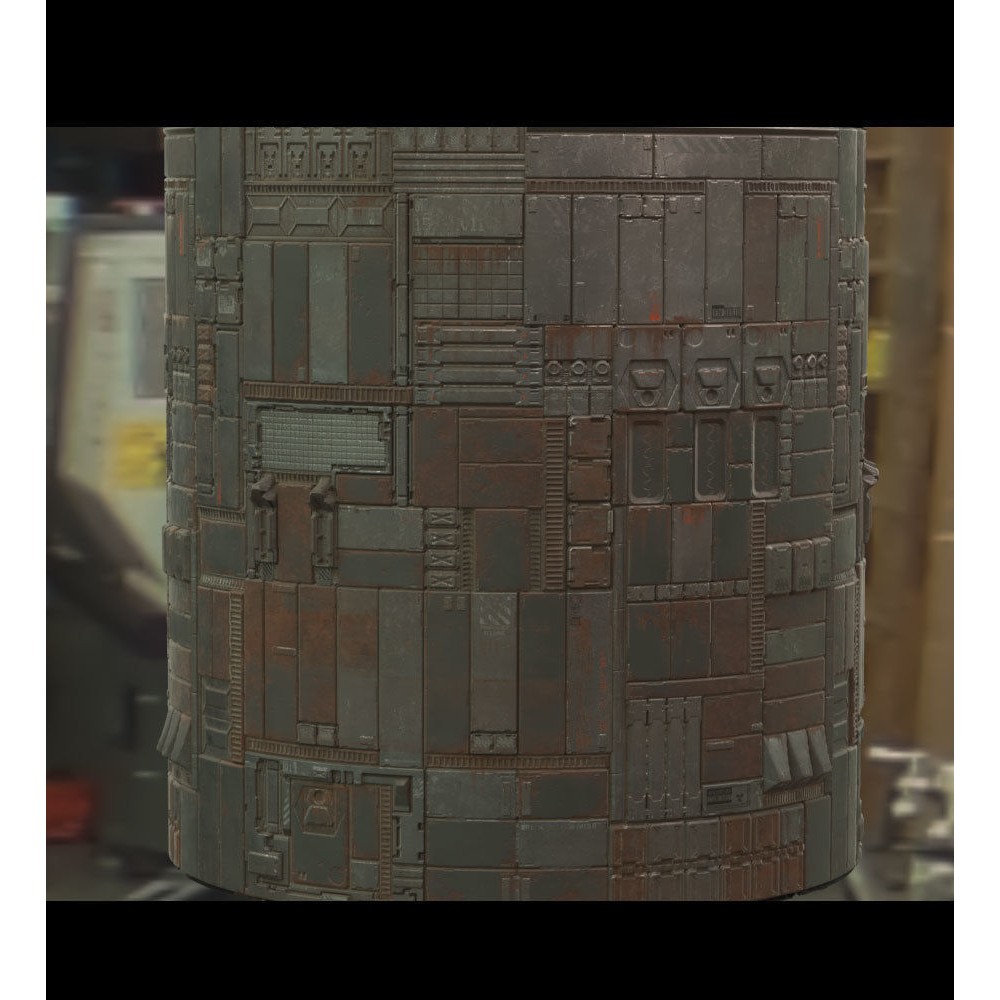 Scifi Wall Panel Texture Set E – PBR Textures for Spaceships, 4096x4096 - View 8