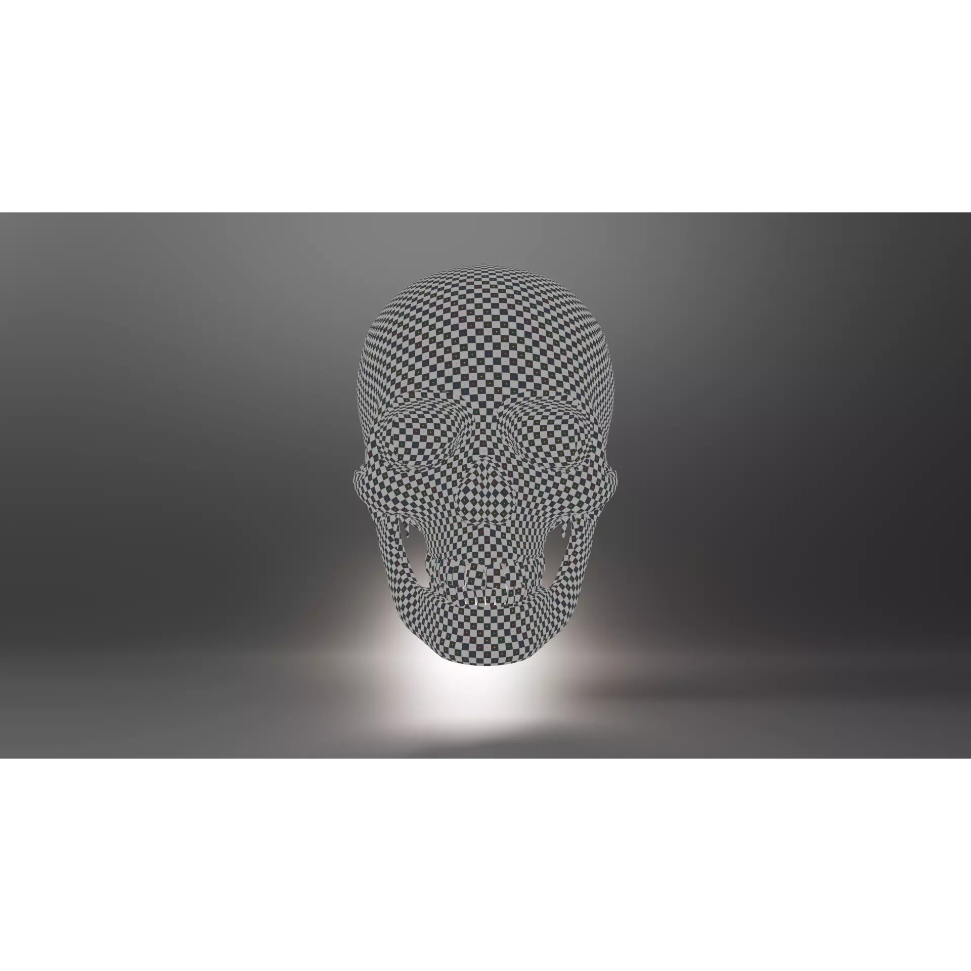 Human Skull - Low-Poly Game-Ready 3D Model - View 12