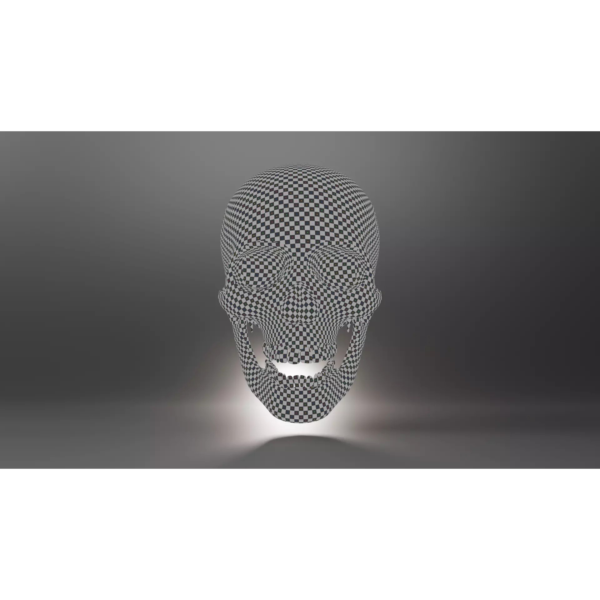 Human Skull - Low-Poly Game-Ready 3D Model - View 13