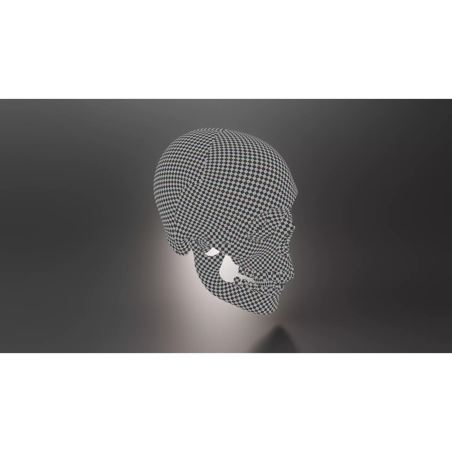 Human Skull - Low-Poly Game-Ready 3D Model - View 14