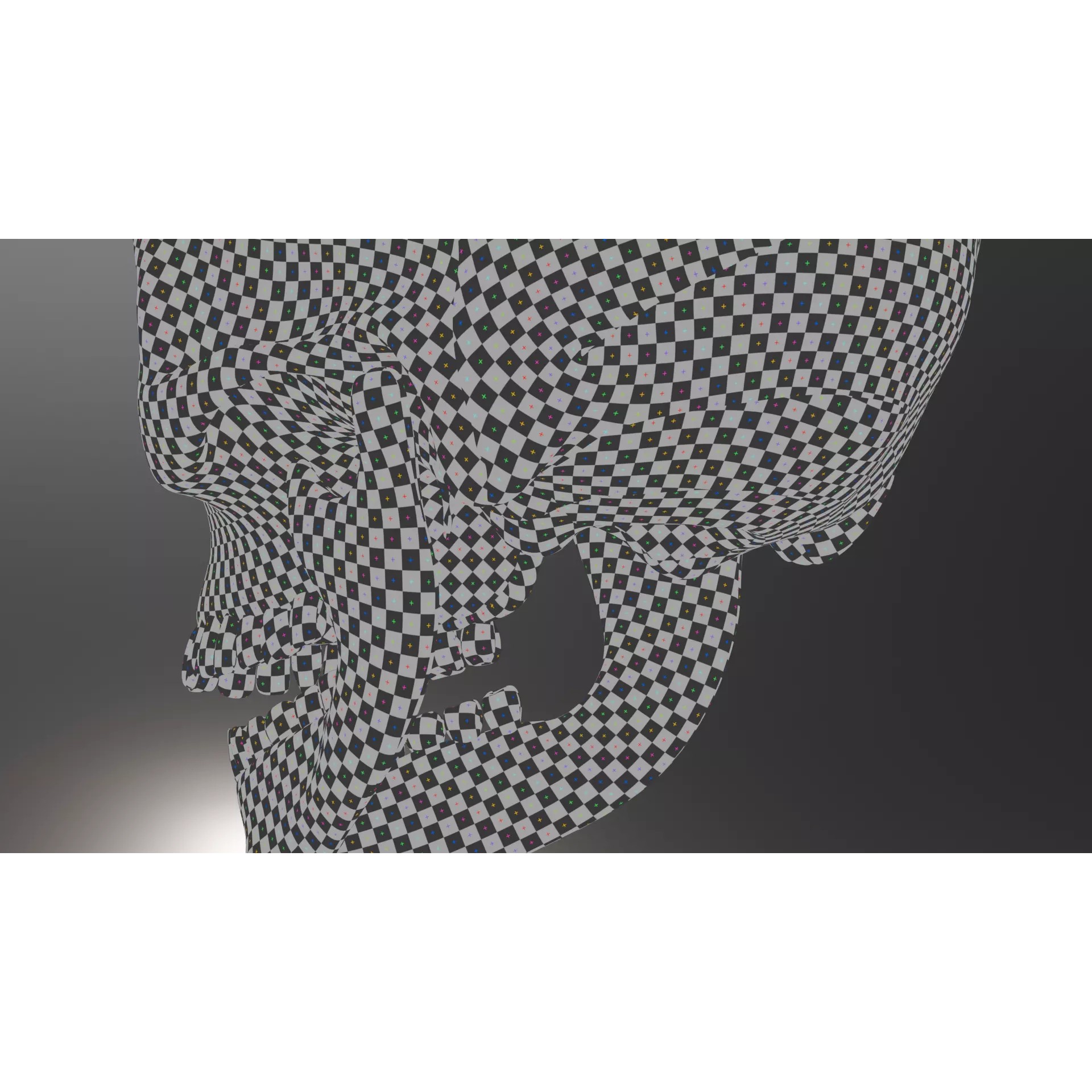 Human Skull - Low-Poly Game-Ready 3D Model - View 16