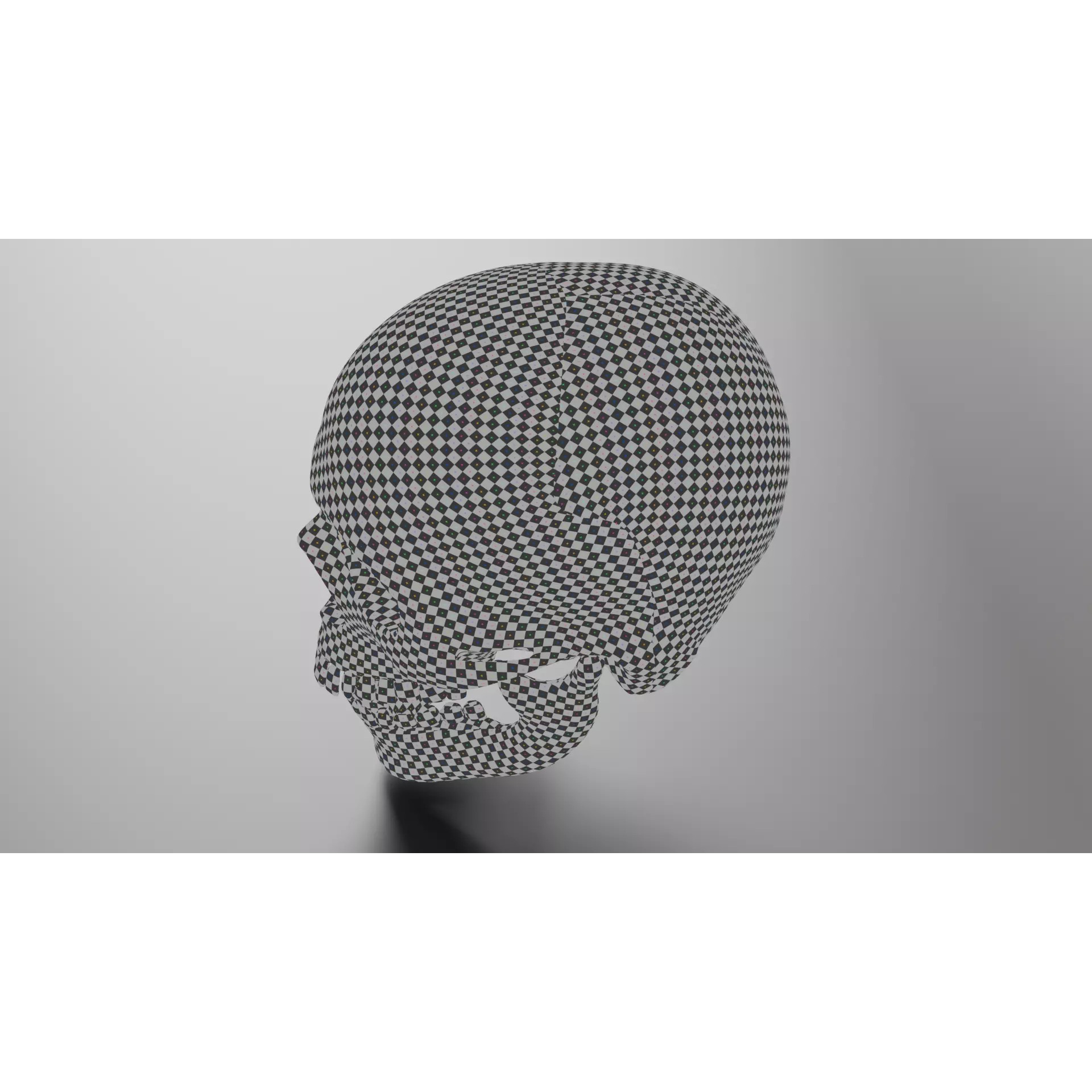Human Skull - Low-Poly Game-Ready 3D Model - View 19