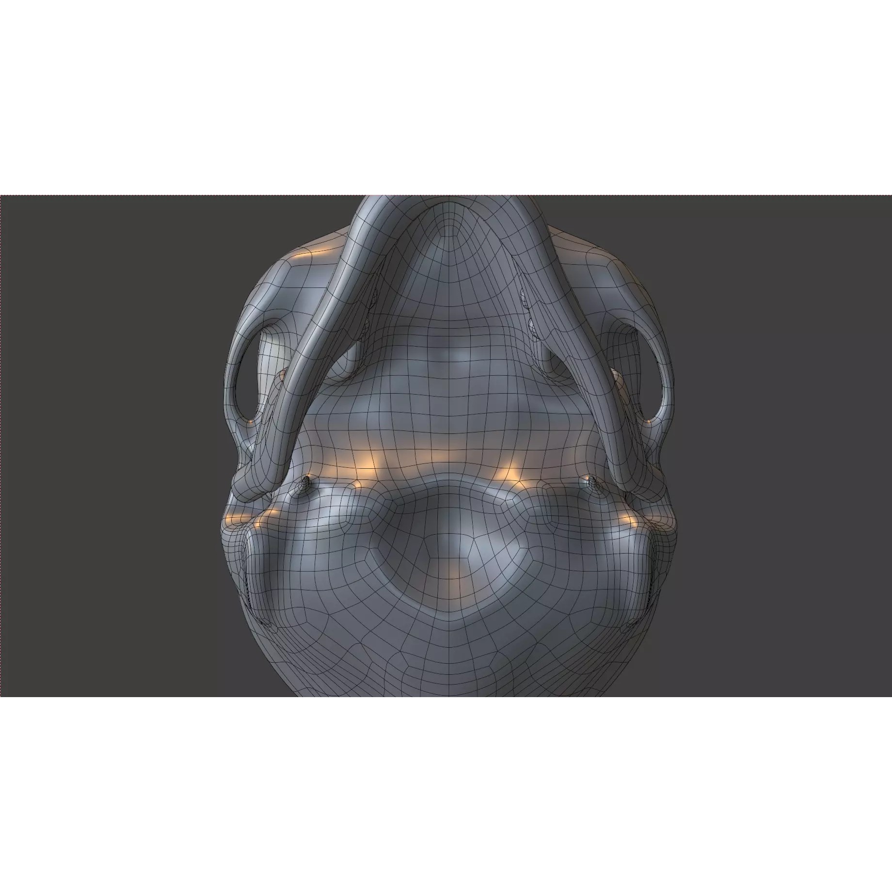 Human Skull - Low-Poly Game-Ready 3D Model - View 27