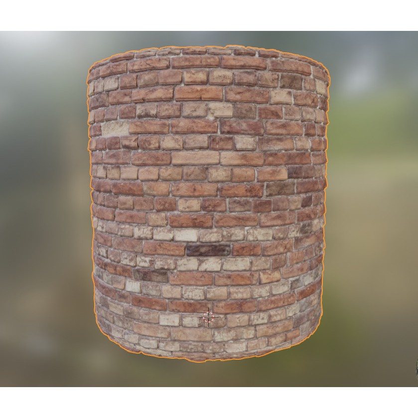 Old Red Brick Wall 3D Model – PBR Seamless Texture for Archviz - View 12