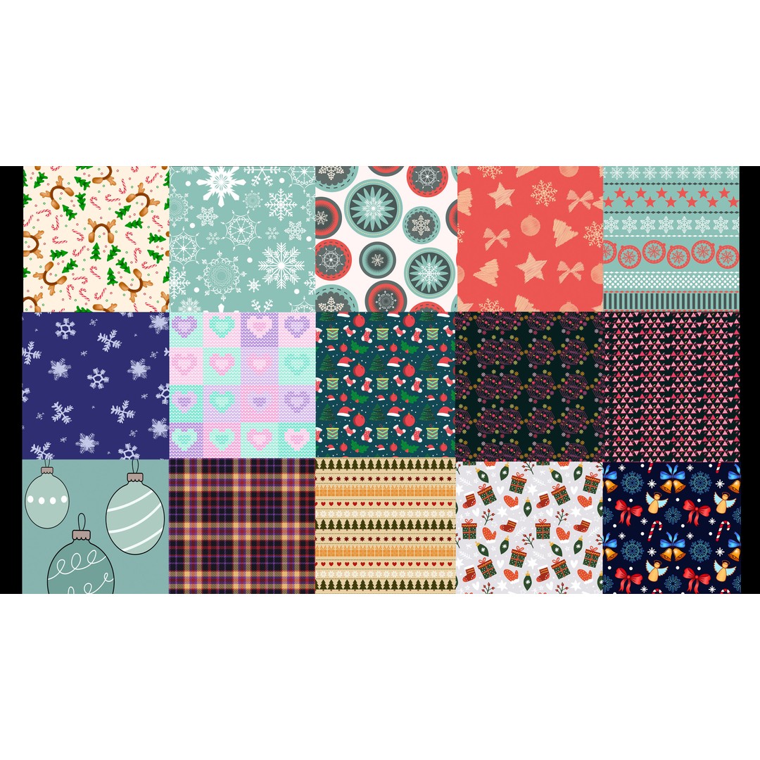 70 Christmas-Winter Fabric Materials 3D Model – SBSAR Textures for Design - View 13