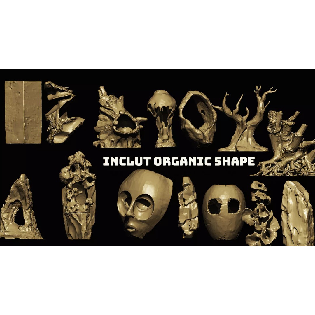 Beksinski Distorted Matter 3D Model – High-Quality Alphas & Shape Objects