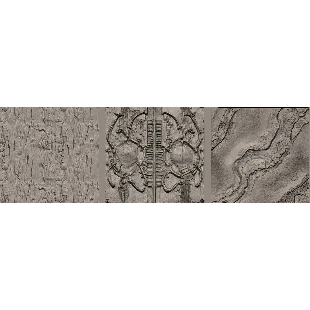 Beksinski Distorted Matter 3D Model – High-Quality Alphas & Shape Objects - View 8