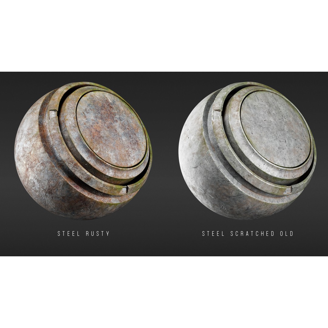 Post-Apocalyptic Smart Materials 3D Model – PBR Textures for Substance Painter