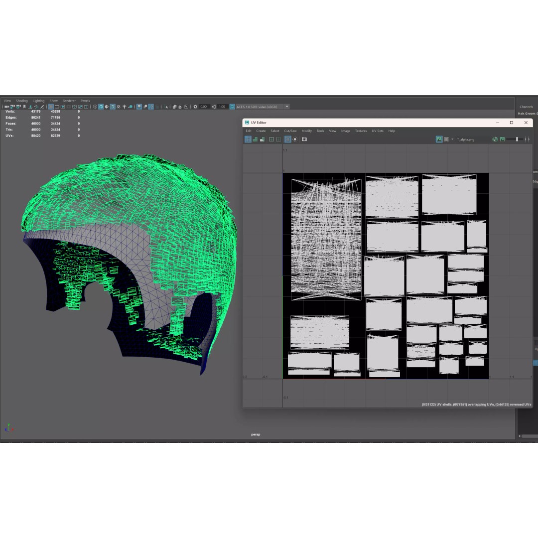 Short Buzz Cut Hair 3D Model – Low Poly Game-Ready Asset, FBX/OBJ