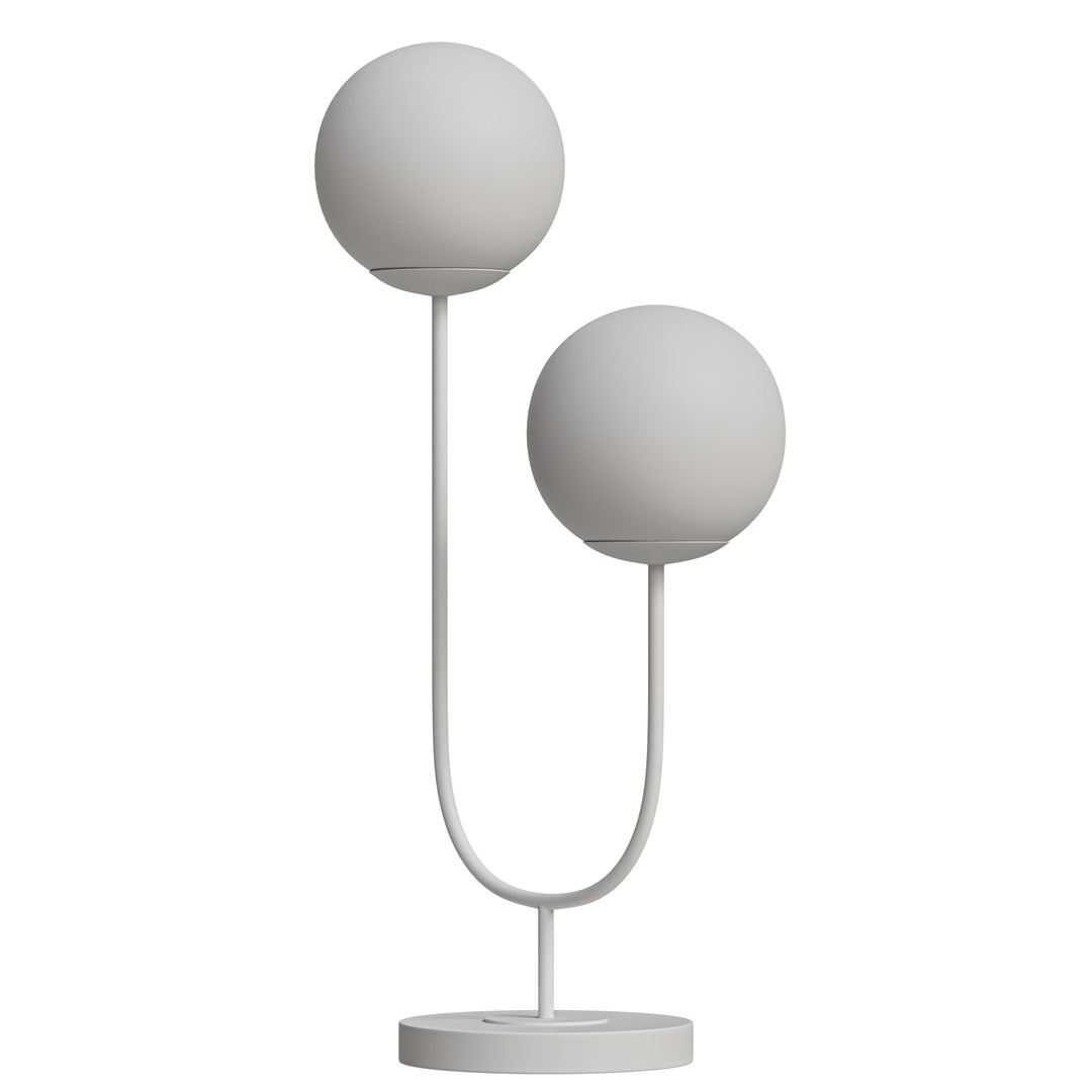 Ruby Metal Table Lamp 3D Model – Mid-Century Modern Low Poly, PBR - View 10