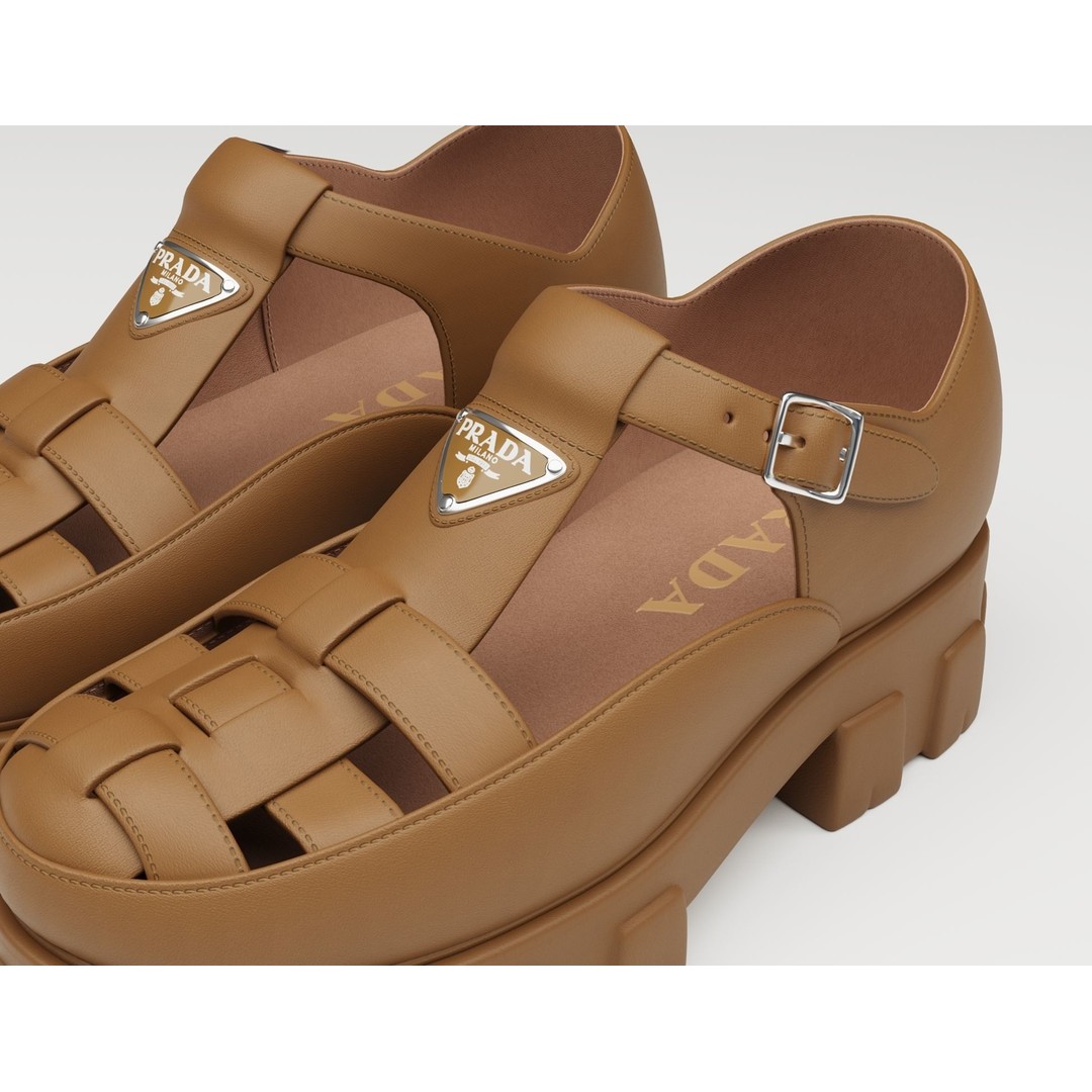 Chunky Sandals 3D Model – Low Poly Game Ready Footwear, FBX - View 11