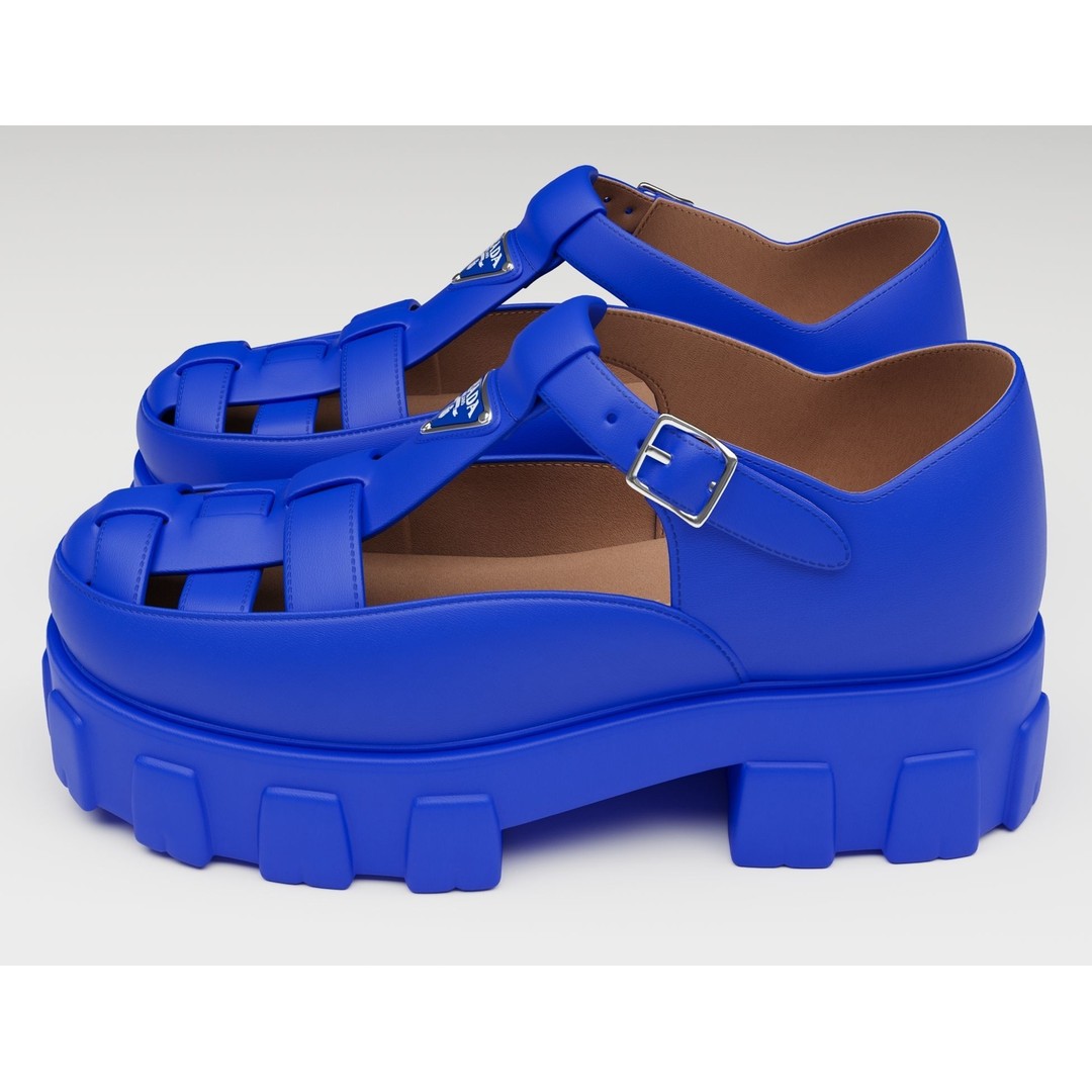 Chunky Sandals 3D Model – Low Poly Game Ready Footwear, FBX - View 16