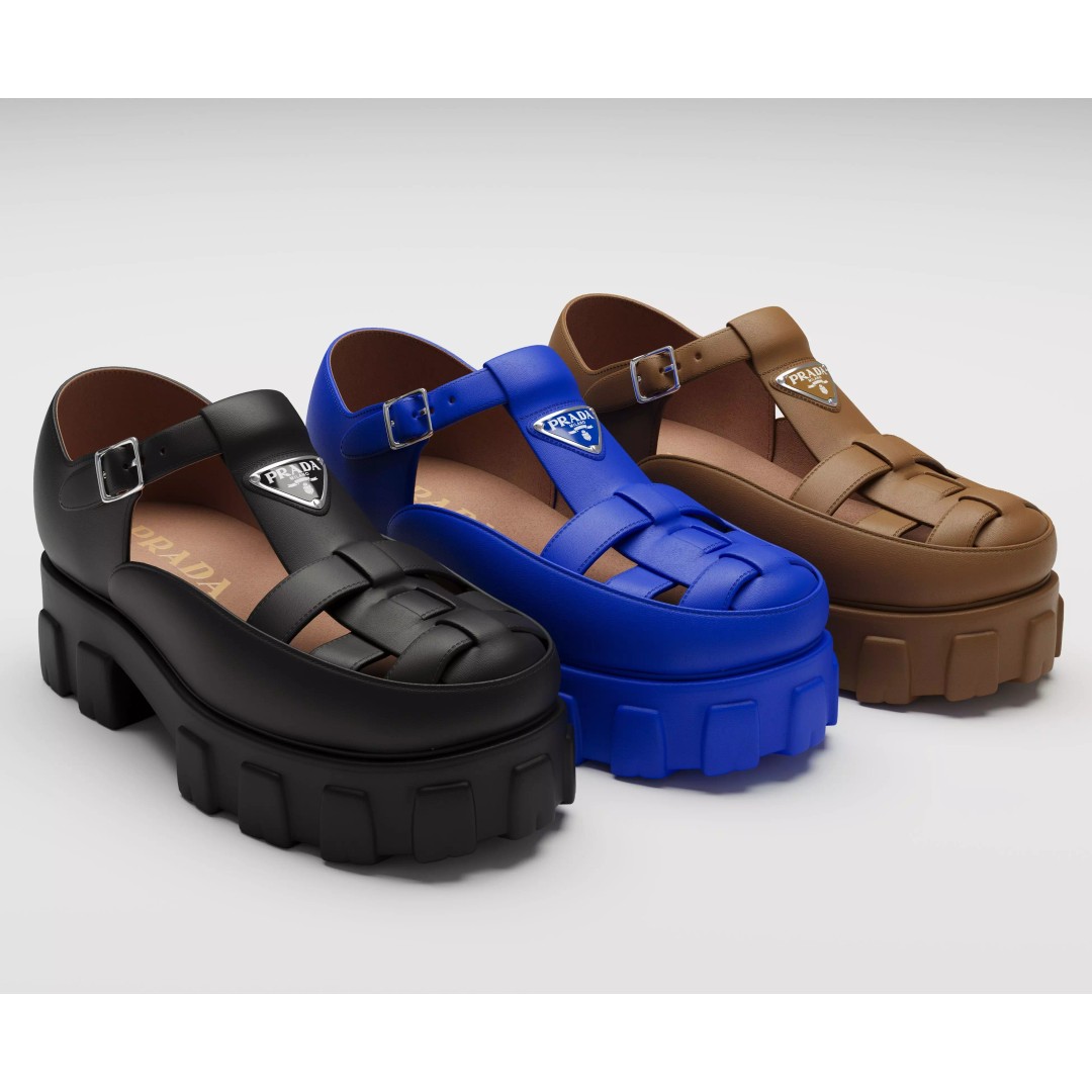 Chunky Sandals 3D Model – Low Poly Game Ready Footwear, FBX - View 2