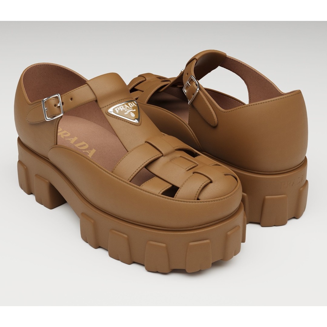Chunky Sandals 3D Model – Low Poly Game Ready Footwear, FBX - View 5