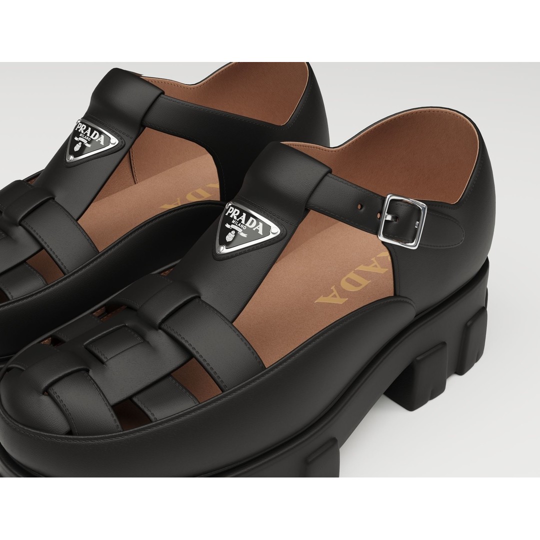 Chunky Sandals 3D Model – Low Poly Game Ready Footwear, FBX - View 9