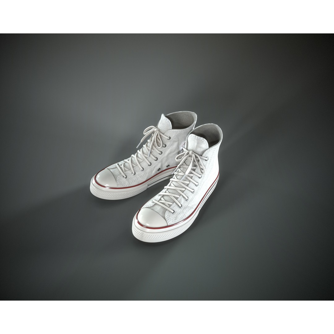 Converse Chuck Taylor All Star 3D Model – Low Poly Game Asset, FBX - View 11