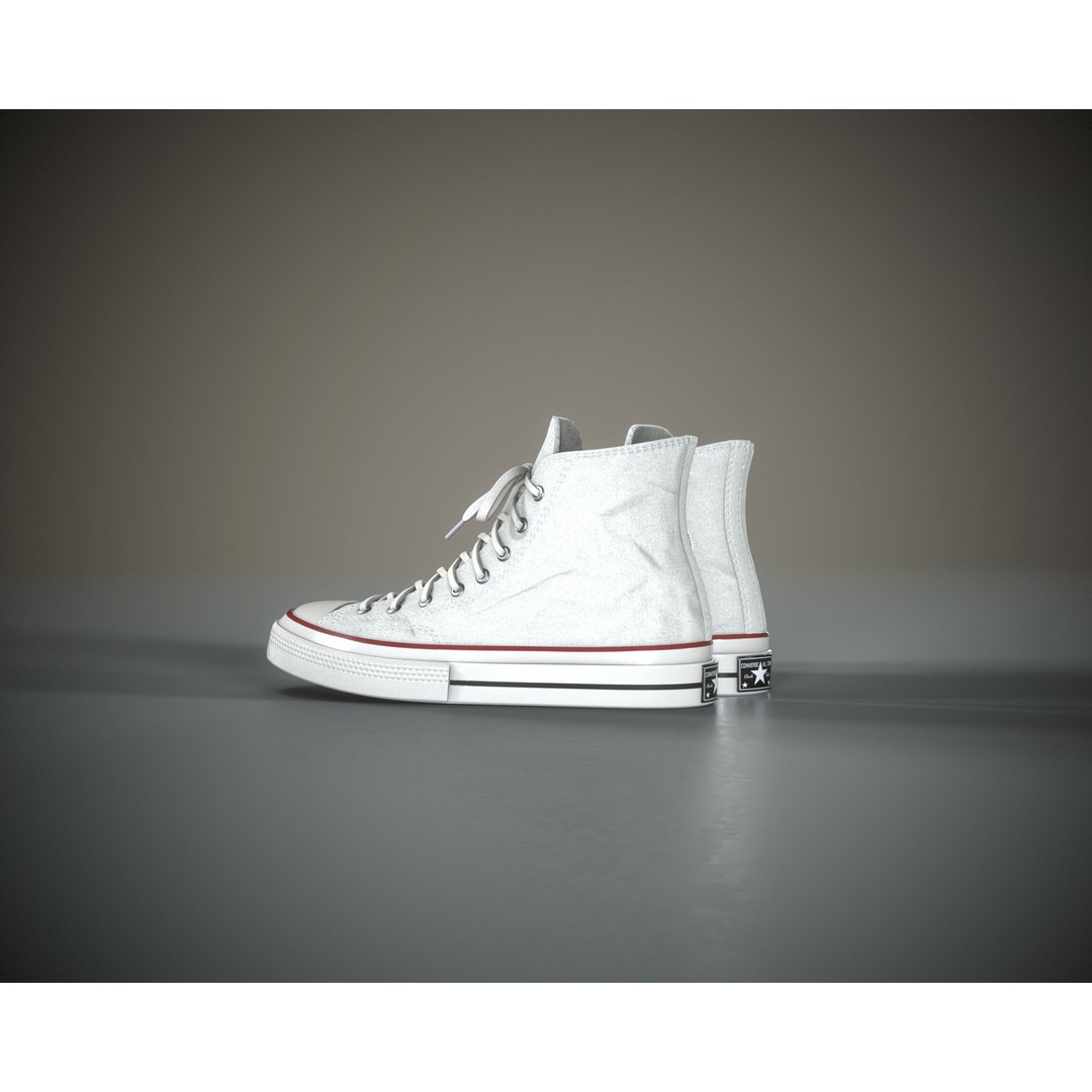 Converse Chuck Taylor All Star 3D Model – Low Poly Game Asset, FBX - View 14