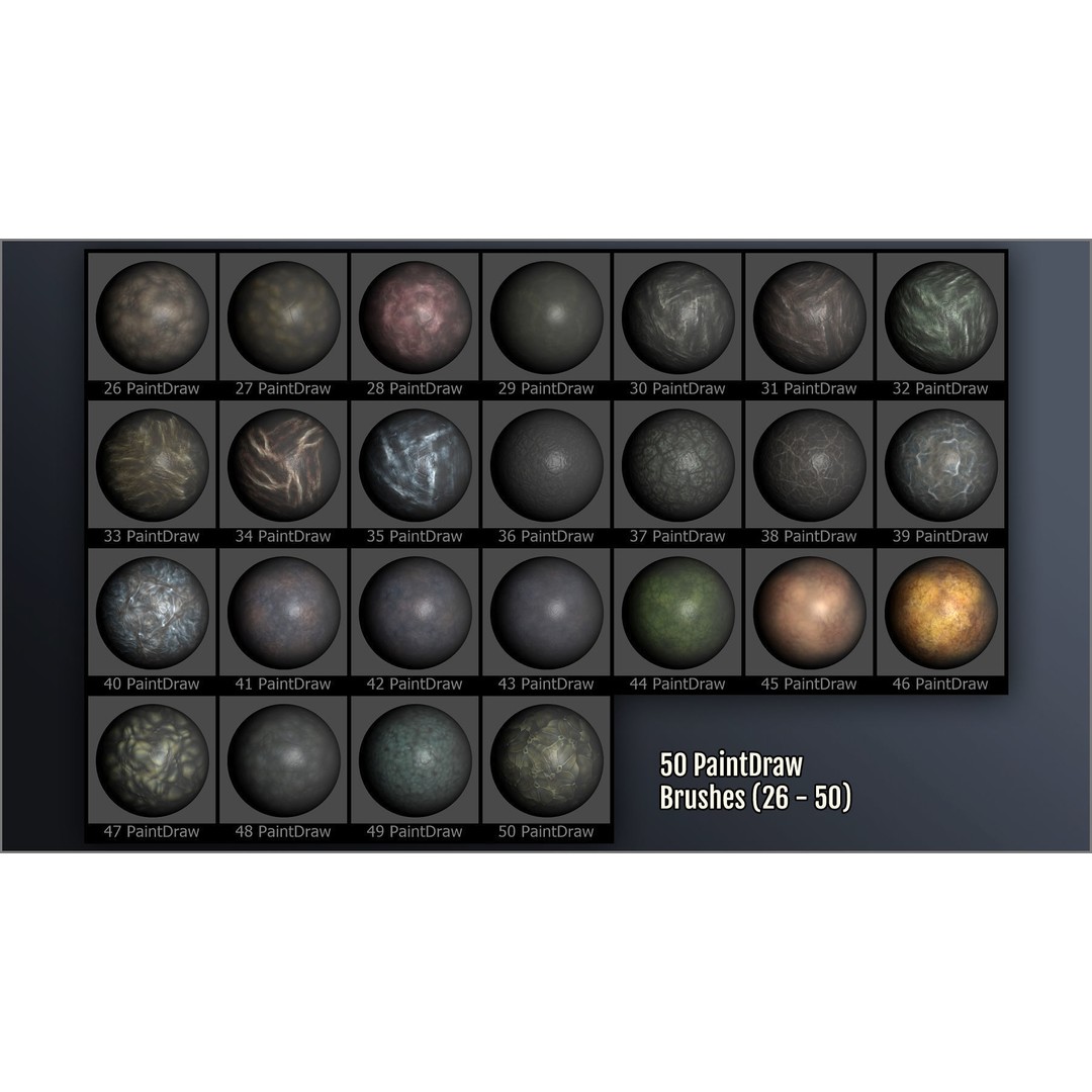 Alien Skin Maker 3D Model – ZBrush Brushes & Alphas for Texturing - View 7