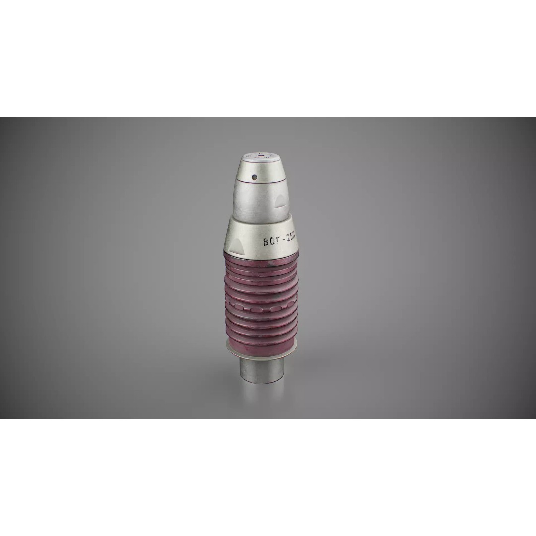 VOG-25P Fragmentation Grenade 3D Model – Low Poly Game Asset, PBR Textures - View 5