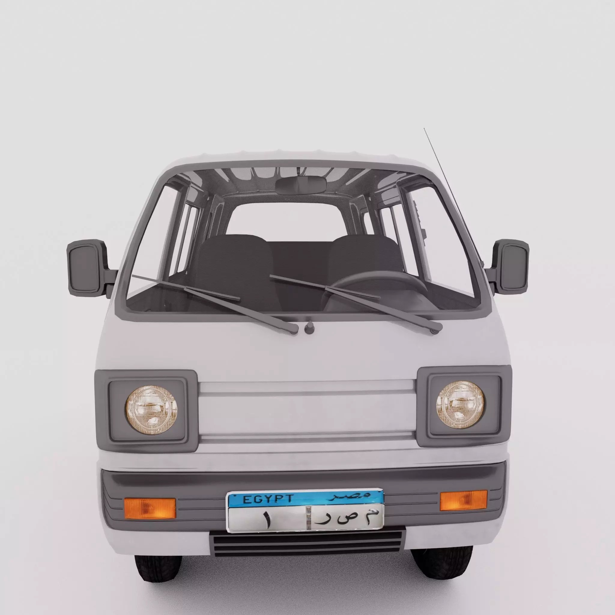 Van Car - Low-Poly Game-Ready 3D Model - View 11