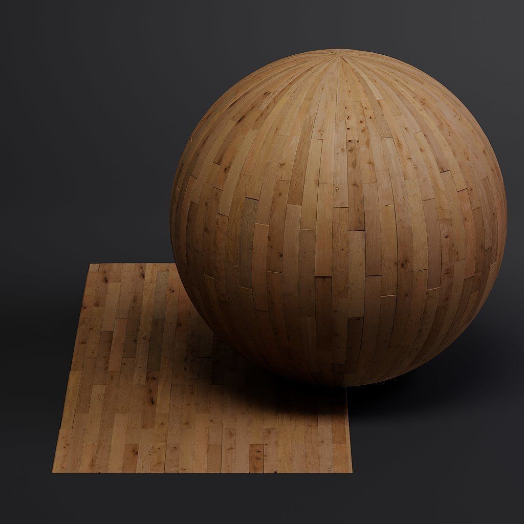 Wood Floors 3D Model – Seamless PBR Textures, 8K Resolution - View 45