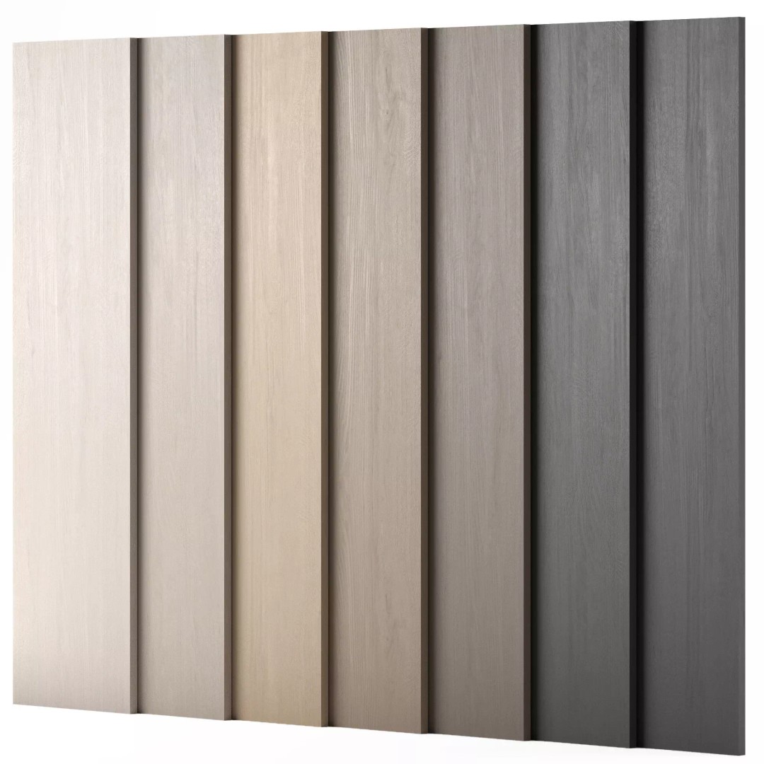 Oak Wood Material 3D Model – 7 Color Textures, PBR Formats - View 2