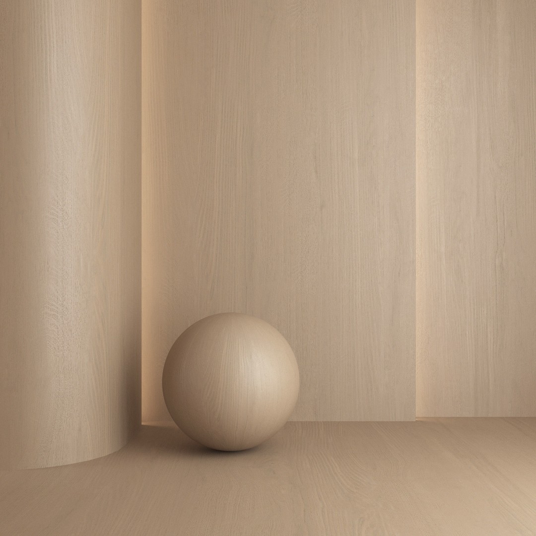 Oak Wood Material 3D Model – 7 Color Textures, PBR Formats - View 6