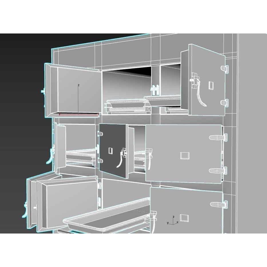 Worn Morgue - Game-Ready 3D Model - View 11