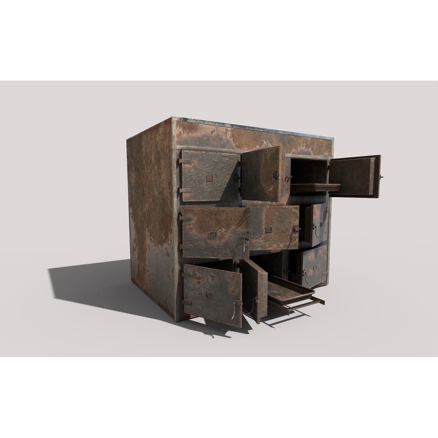 Worn Morgue - Game-Ready 3D Model - View 4