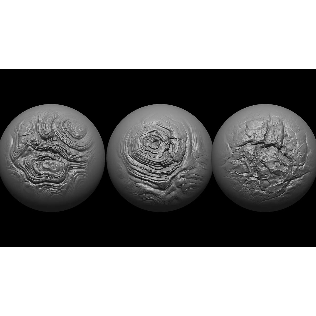 Beksinski Haunting Texture 3D Model – Volume 8 Alphas for ZBrush