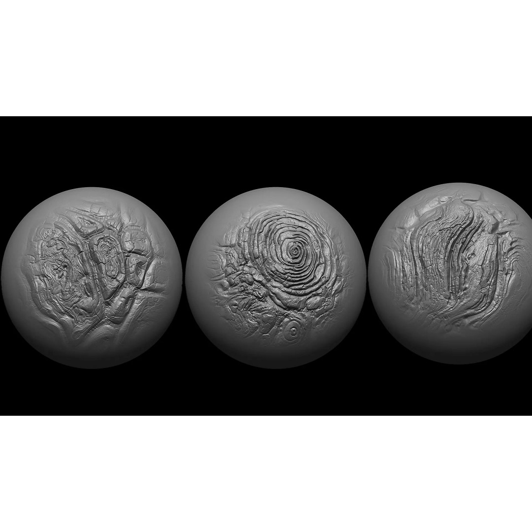 Beksinski Haunting Texture 3D Model – Volume 8 Alphas for ZBrush - View 7
