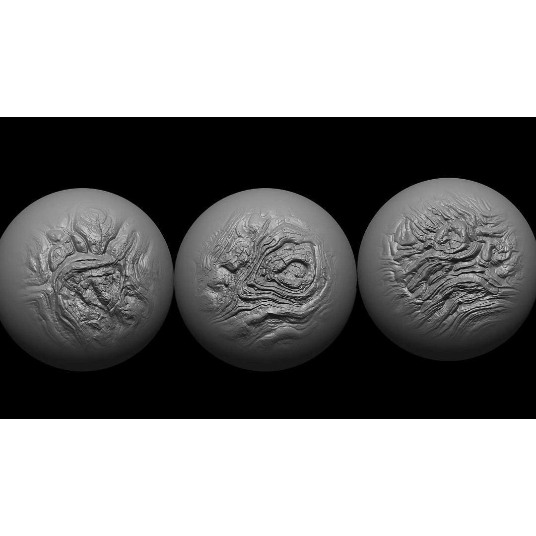 Beksinski Haunting Texture 3D Model – Volume 8 Alphas for ZBrush - View 8