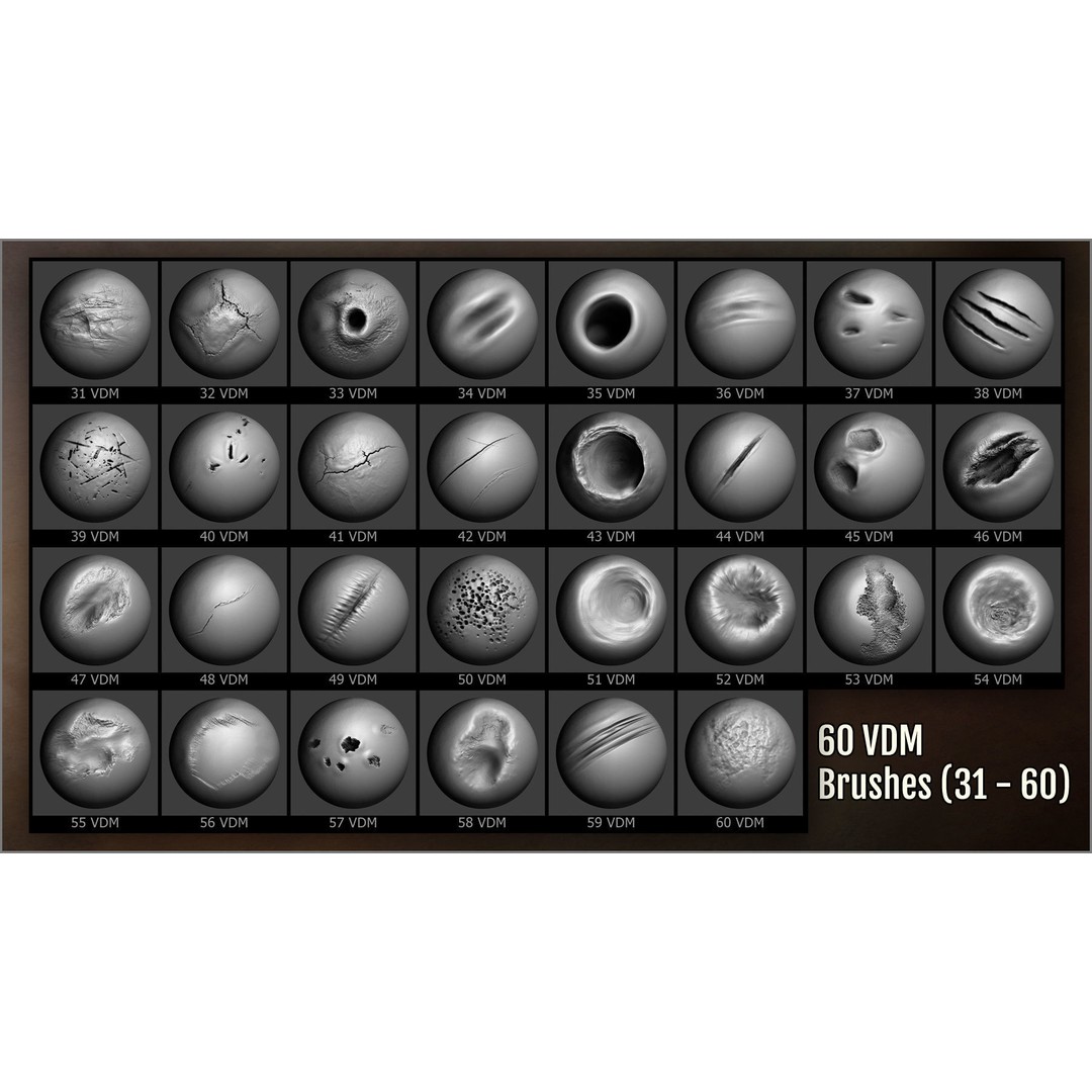 Damage Maker 3D Model – Sculpting Brushes for ZBrush & Blender - View 12