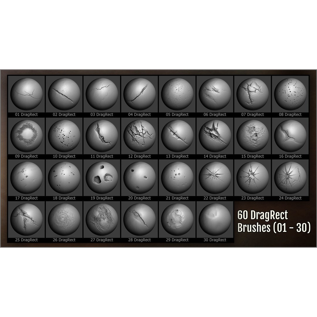 Damage Maker 3D Model – Sculpting Brushes for ZBrush & Blender - View 5