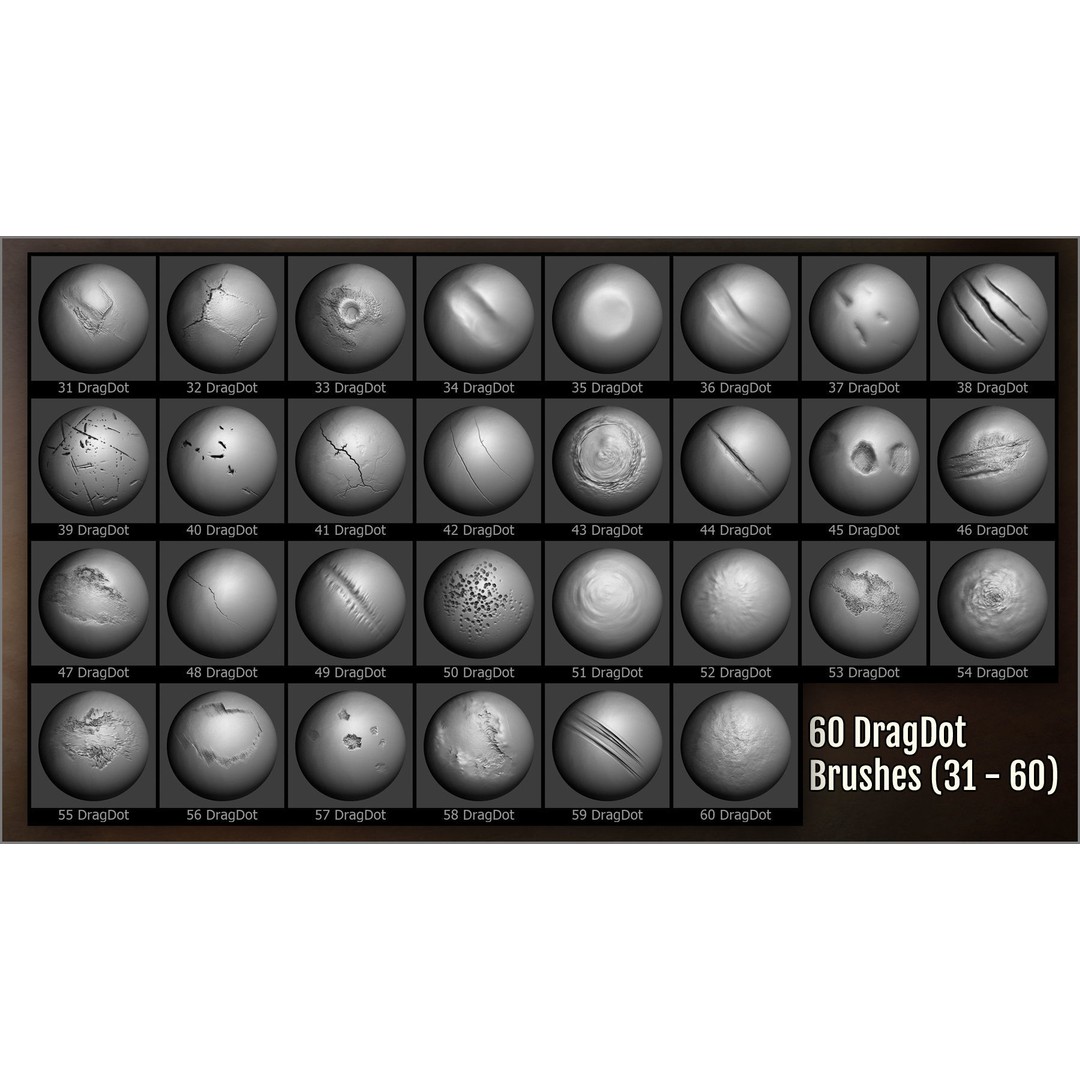 Damage Maker 3D Model – Sculpting Brushes for ZBrush & Blender - View 8