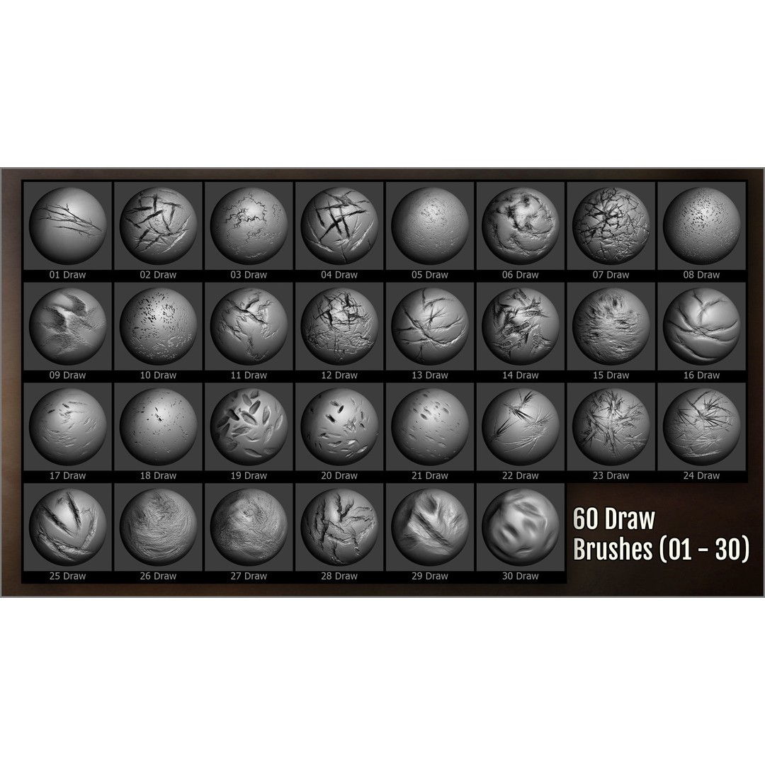Damage Maker 3D Model – Sculpting Brushes for ZBrush & Blender - View 9