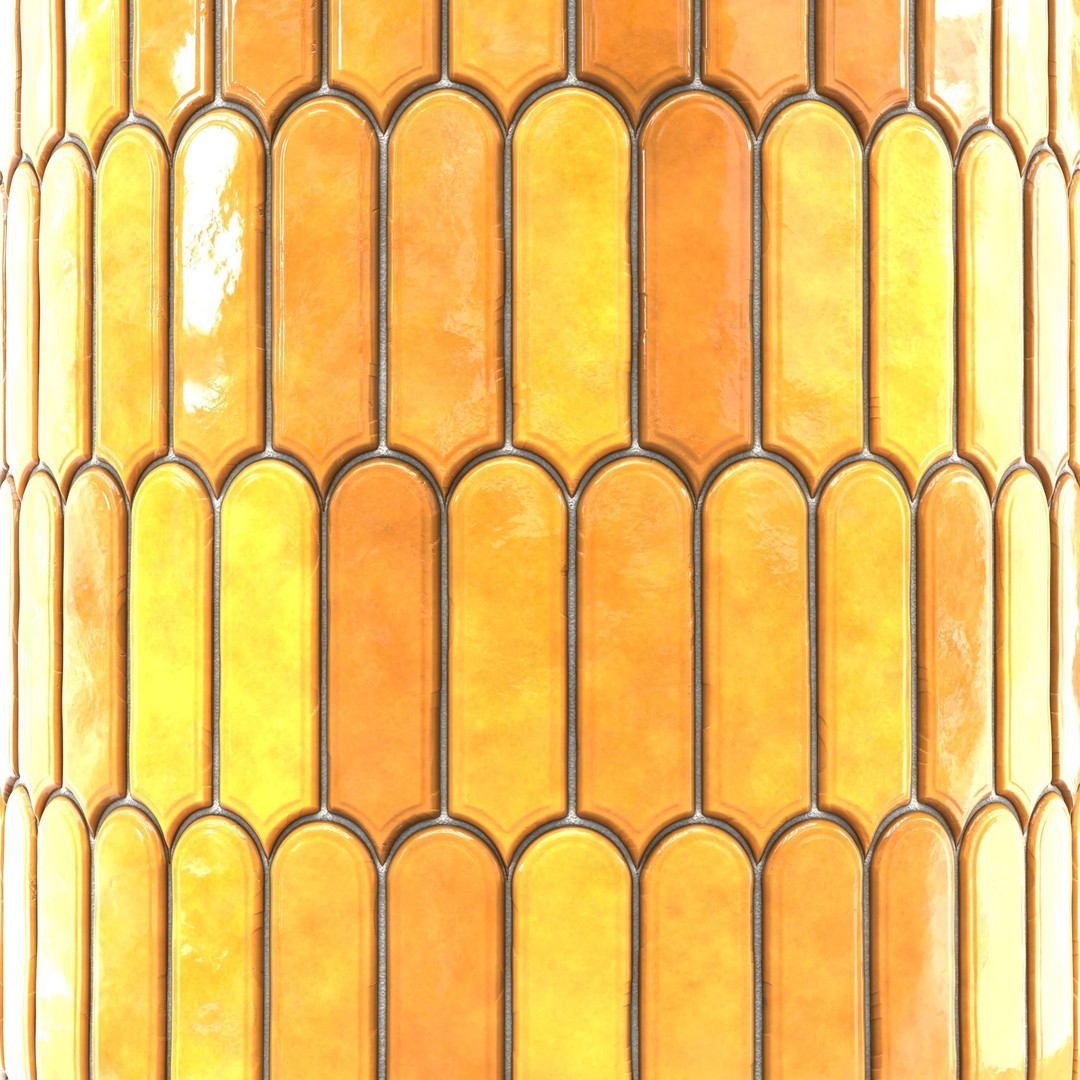 Kitchen Glaze Tile 3D Model – PBR Texture, 7 Colors, OBJ & Max - View 11