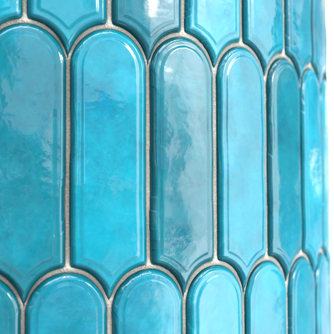 Kitchen Glaze Tile 3D Model – PBR Texture, 7 Colors, OBJ & Max - View 13