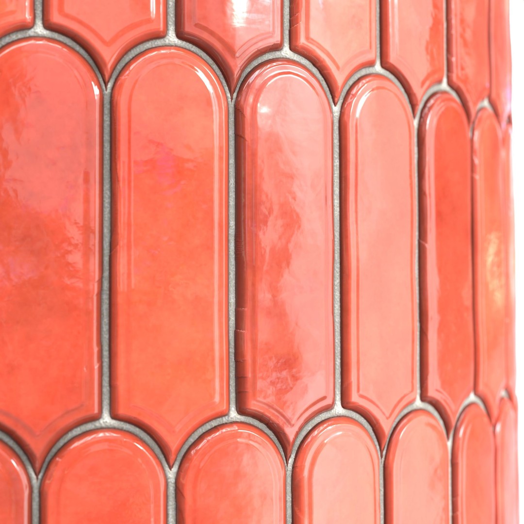 Kitchen Glaze Tile 3D Model – PBR Texture, 7 Colors, OBJ & Max - View 16