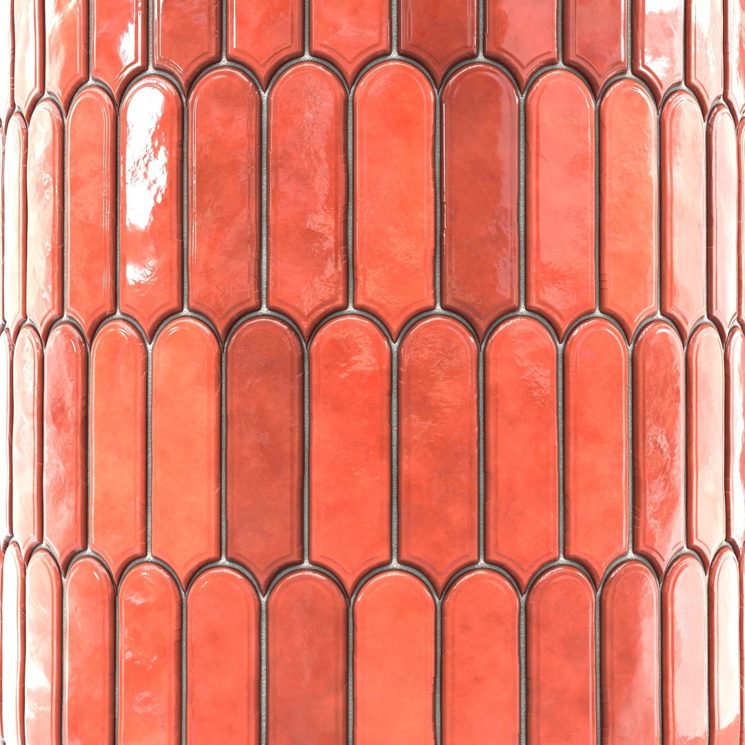 Kitchen Glaze Tile 3D Model – PBR Texture, 7 Colors, OBJ & Max - View 8