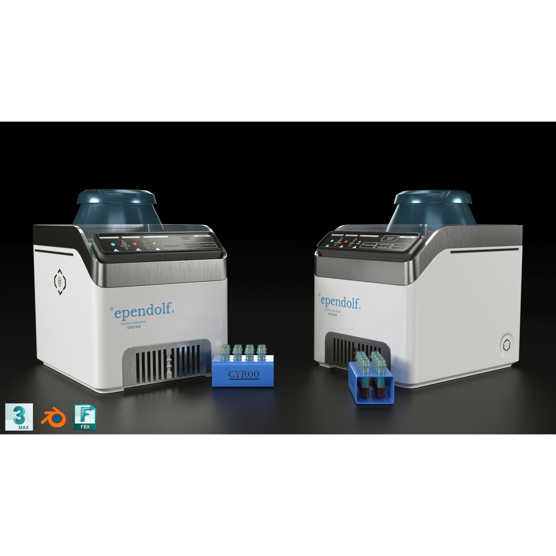 Sci-Fi Laboratory Equipment - Low-Poly Game-Ready 3D Model - View 4