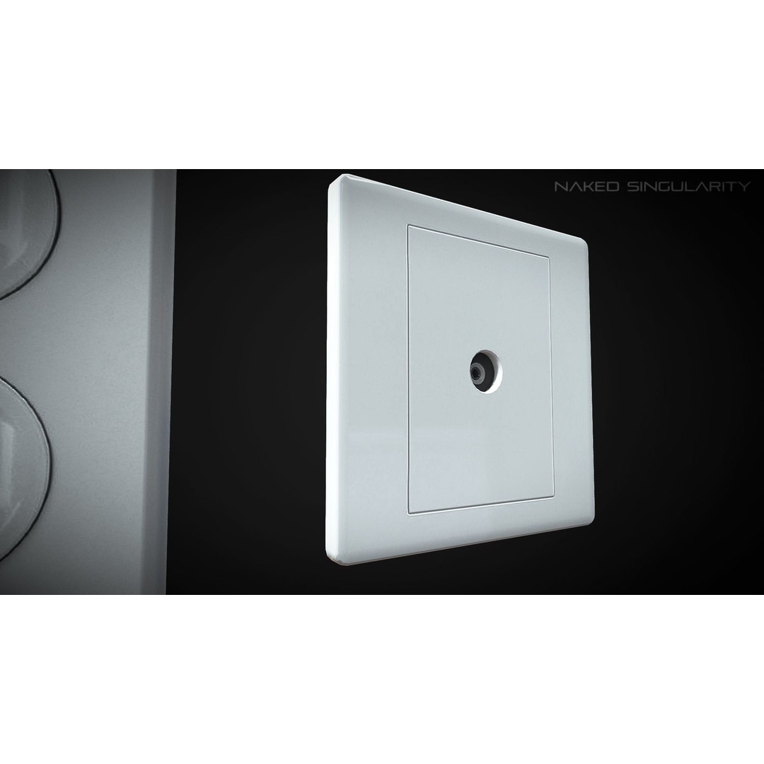 Electrical Outlet Switch Pack 3D Model – Low Poly Game Asset, FBX - View 7
