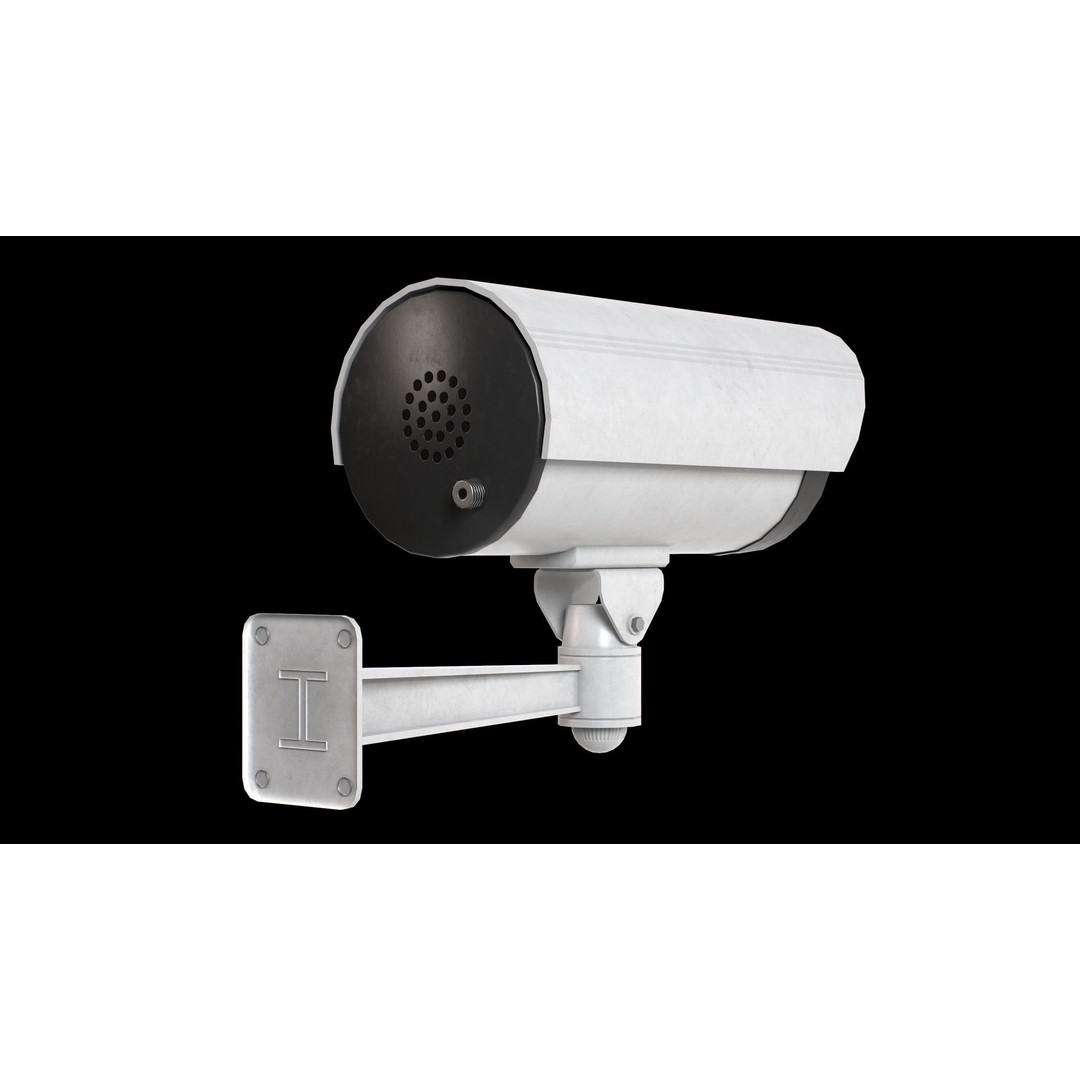CCTV Camera 3D Model – Low Poly Game Asset, PBR Textures, FBX - View 11